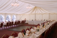 beautiful tent and table decor