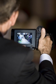videotaping the wedding ceremony